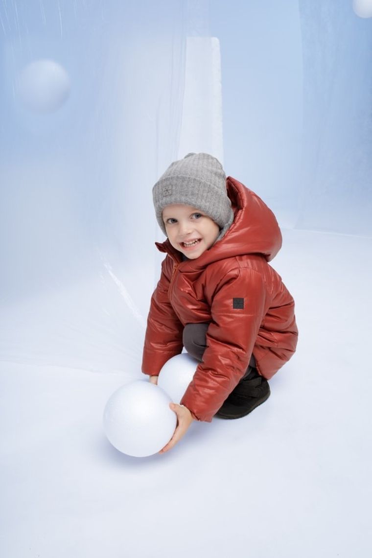 Kurtka chłopięca z kapturem, czerwona, Pinokio