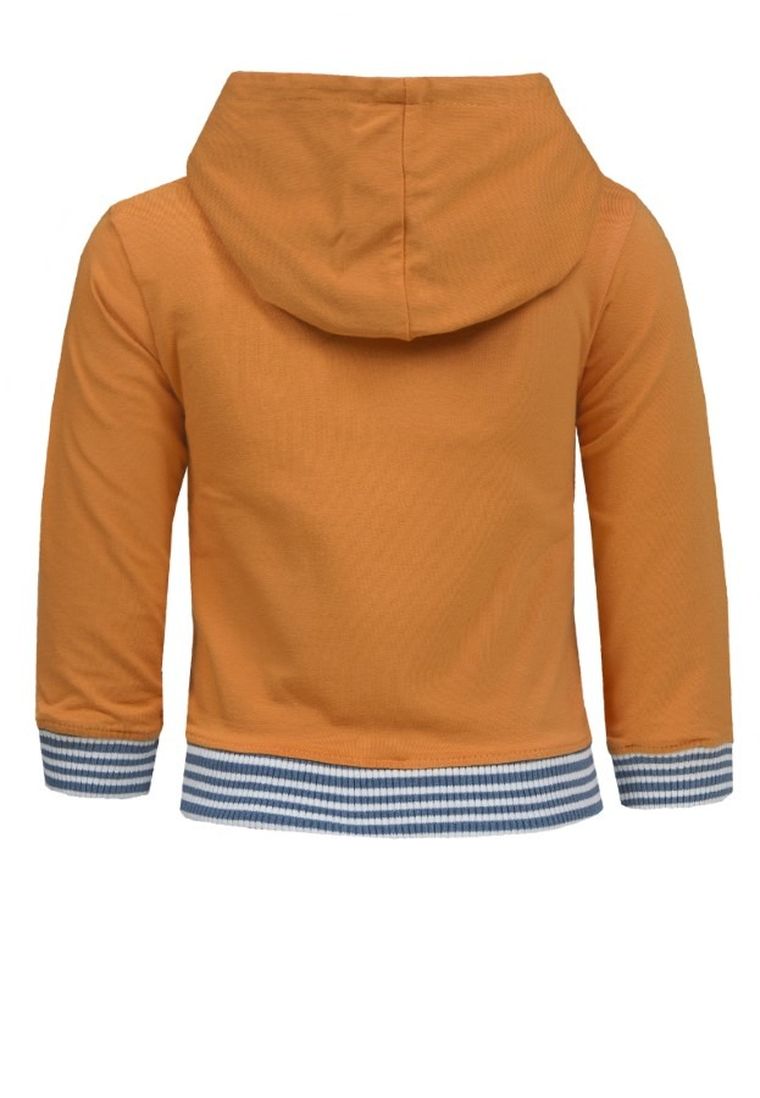 Kurtka chłopięca z kapturem, dwustronna, pomarańczowa, niebieska, Lief