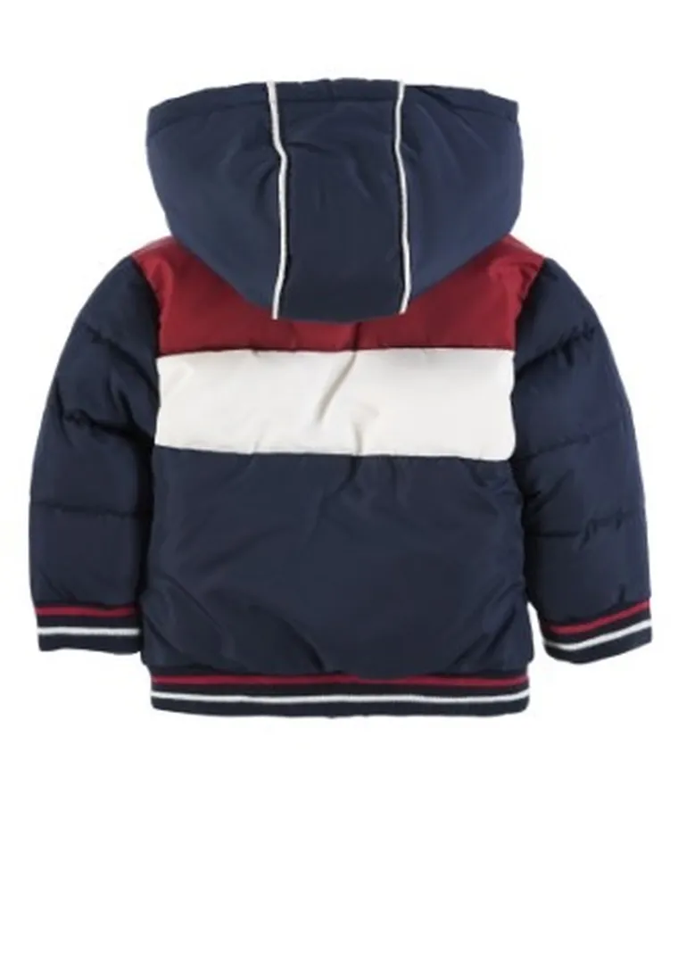 Kurtka chłopięca z kapturem, granatowa, Kanz