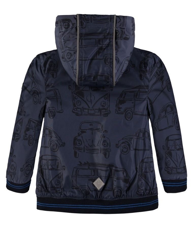 Kurtka chłopięca z kapturem, granatowa, Kanz