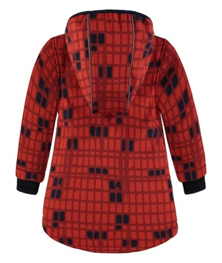 Kurtka chłopięca z kapturem, pomarańczowa, Kanz