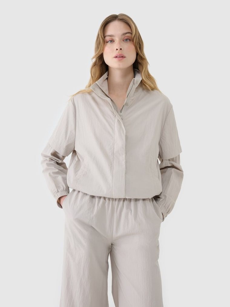 Kurtka damska, beżowa, 4F