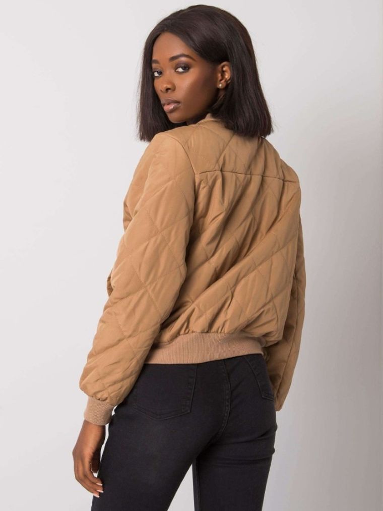 Kurtka damska, beżowa, Ex Moda