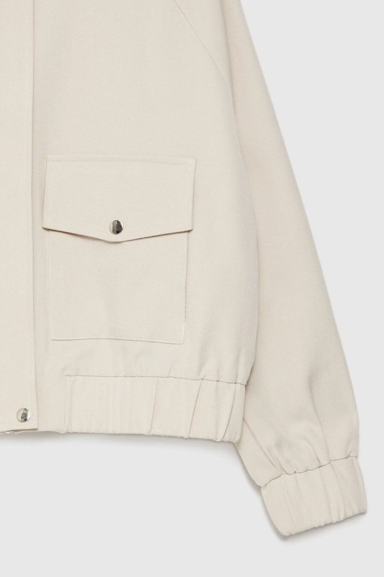 Kurtka damska, beżowa, Moodo