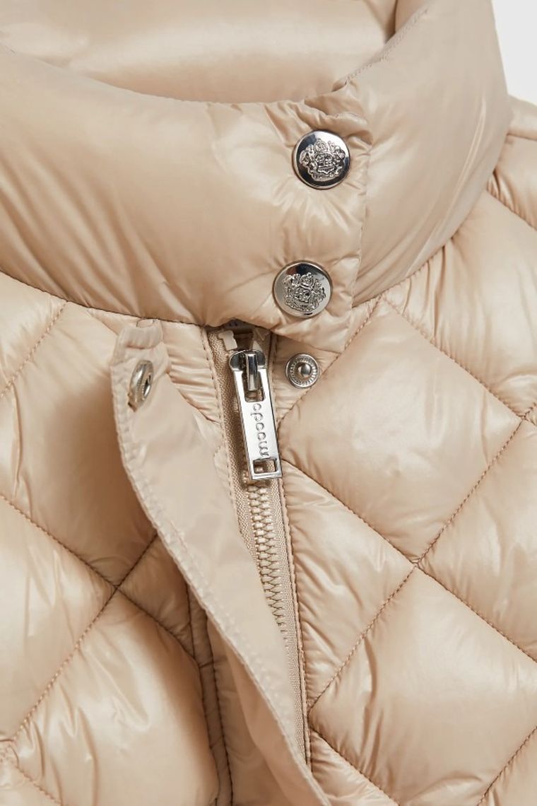 Kurtka damska, beżowa, Moodo