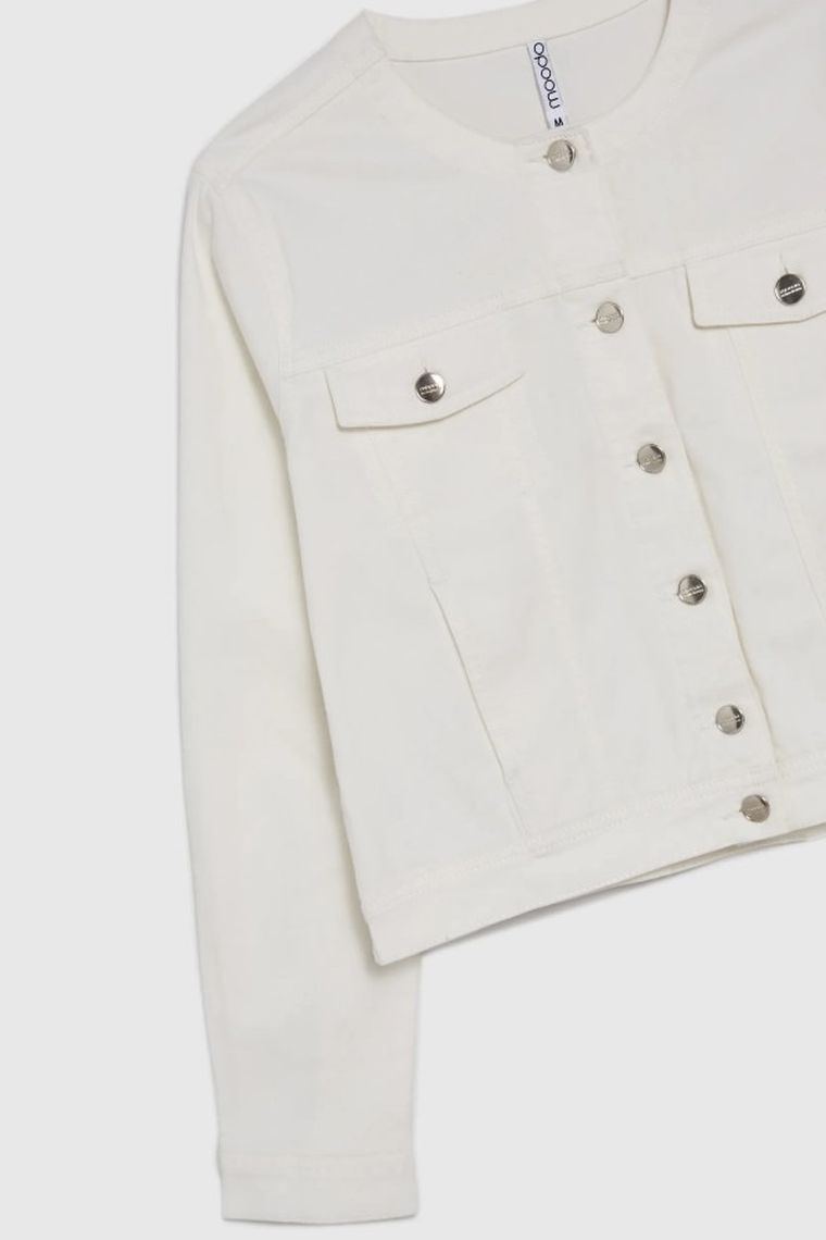 Kurtka damska, biała, Moodo