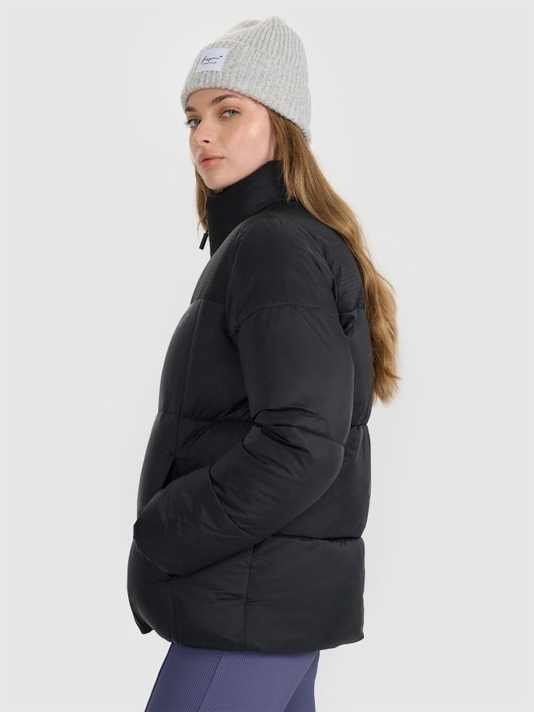 Kurtka damska, ocieplana, czarna, 4F