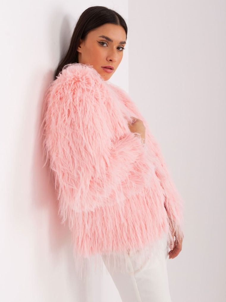 Kurtka damska, różowa, Italy Moda