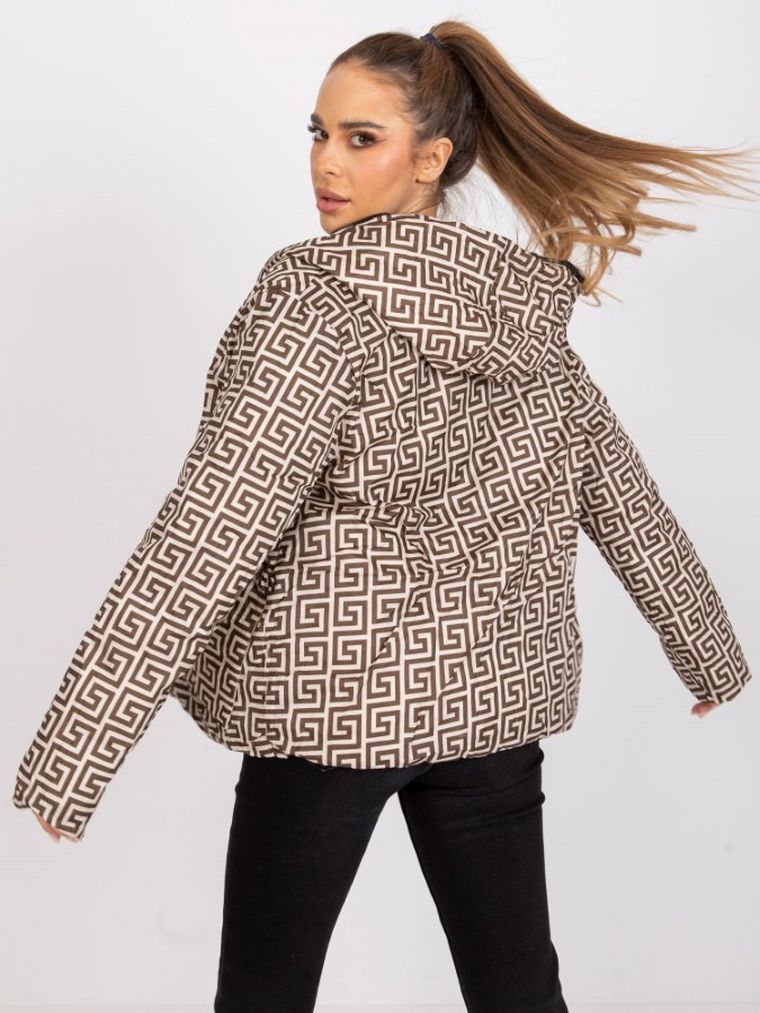 Kurtka damska z kapturem, czarna, Yups