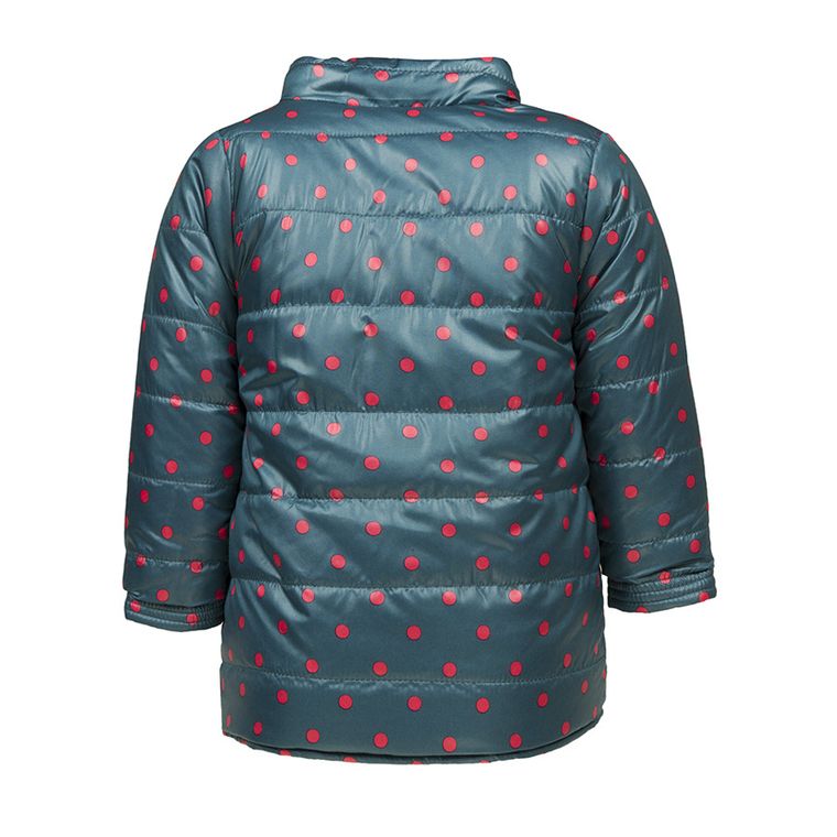 Kurtka dziewczęca jesienna dwustronna, zielona, różowa, Lief