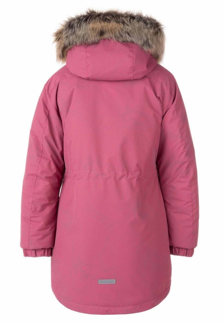 Kurtka dziewczęca z kapturem, bordowa, Lenne