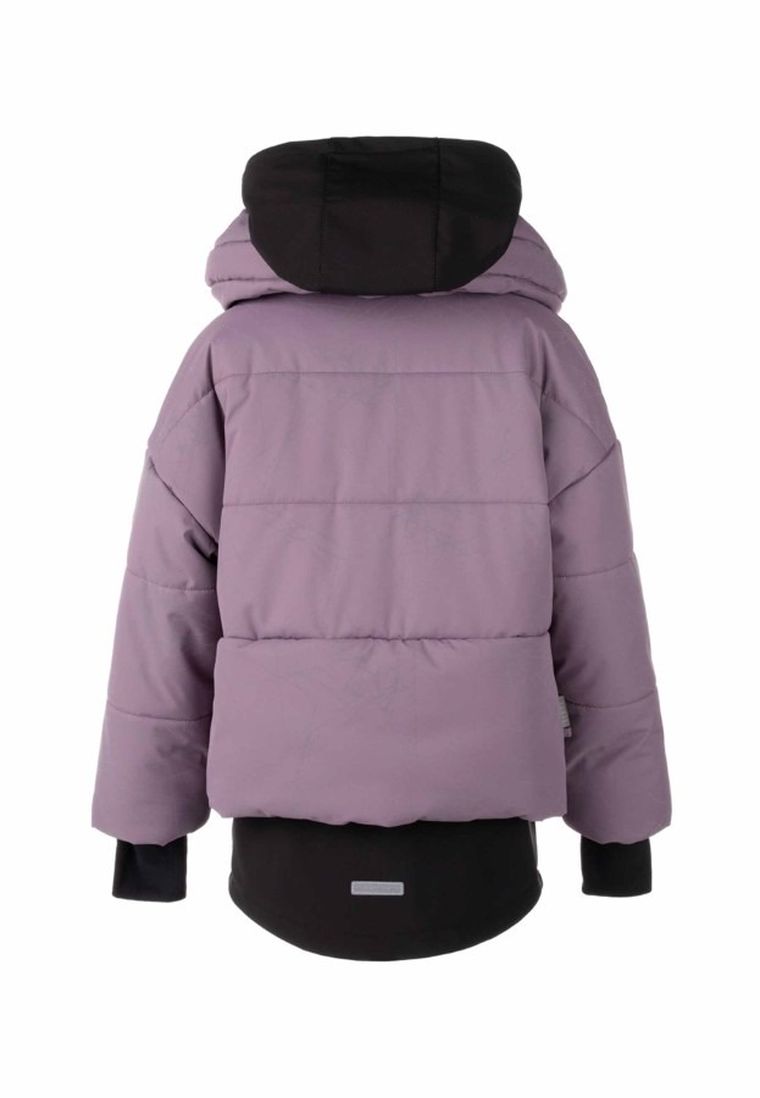 Kurtka dziewczęca z kapturem, fioletowa, Lenne