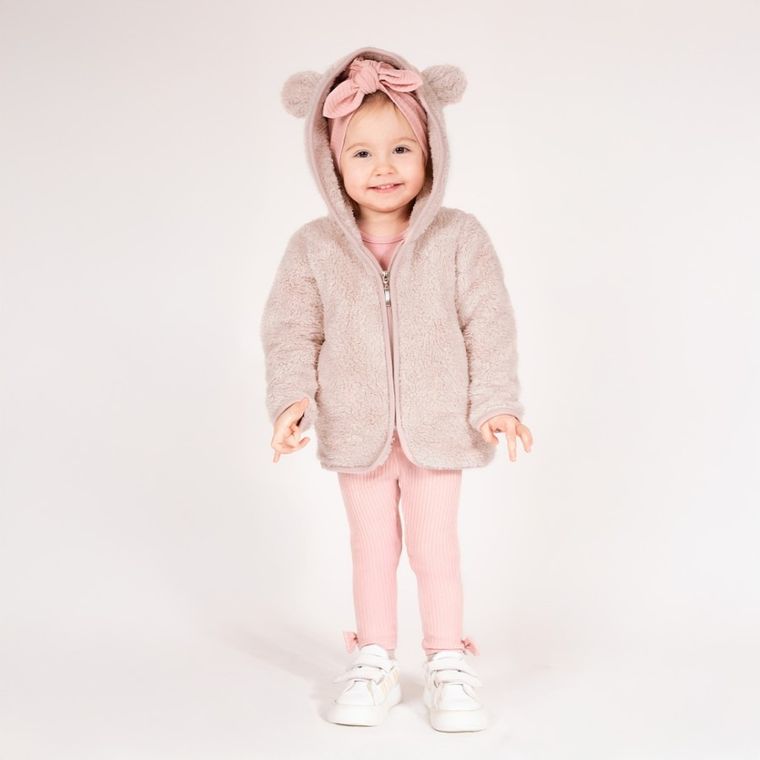 Kurtka dziewczęca z kapturem, fioletowa, Nicol