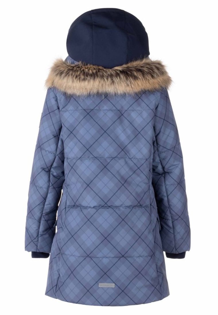 Kurtka dziewczęca z kapturem, granatowa, Lenne