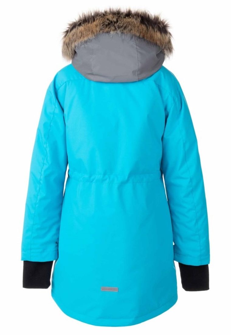 Kurtka dziewczęca z kapturem, niebieska, Lenne