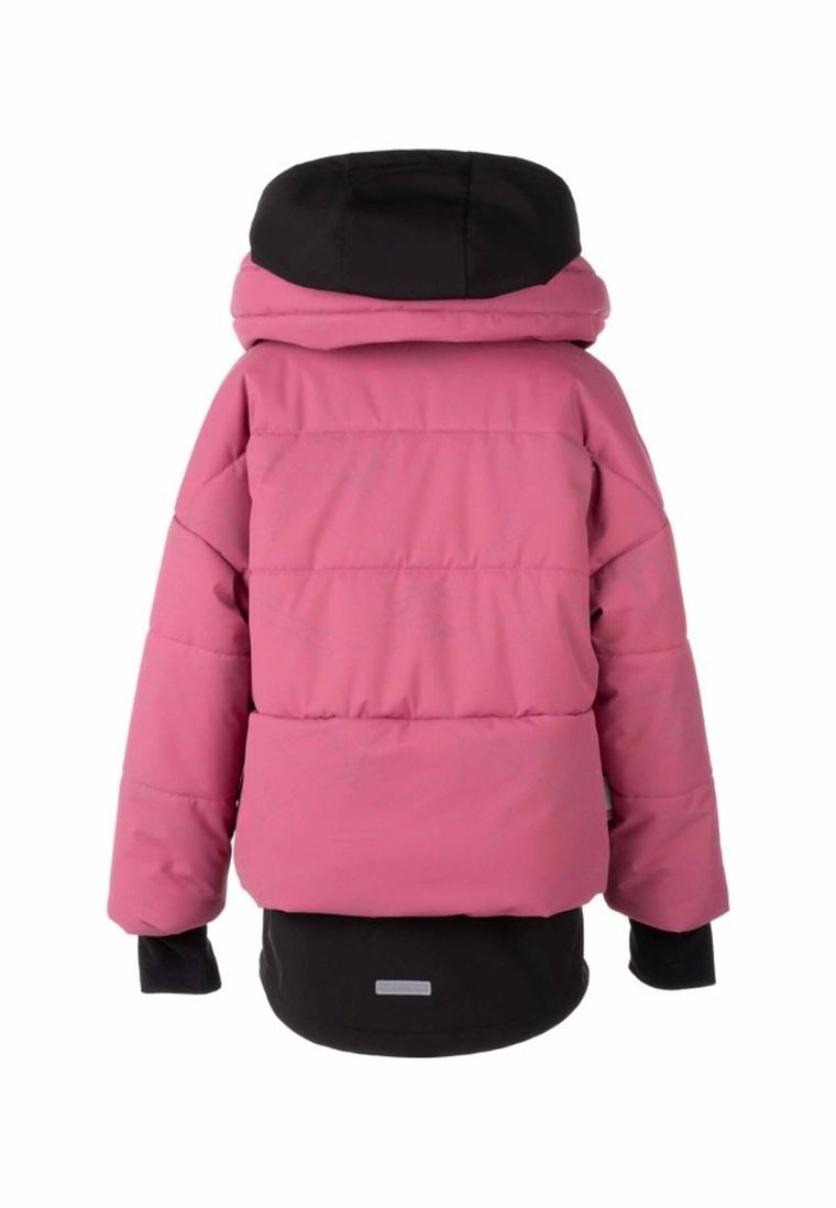Kurtka dziewczęca z kapturem, różowa, Lenne