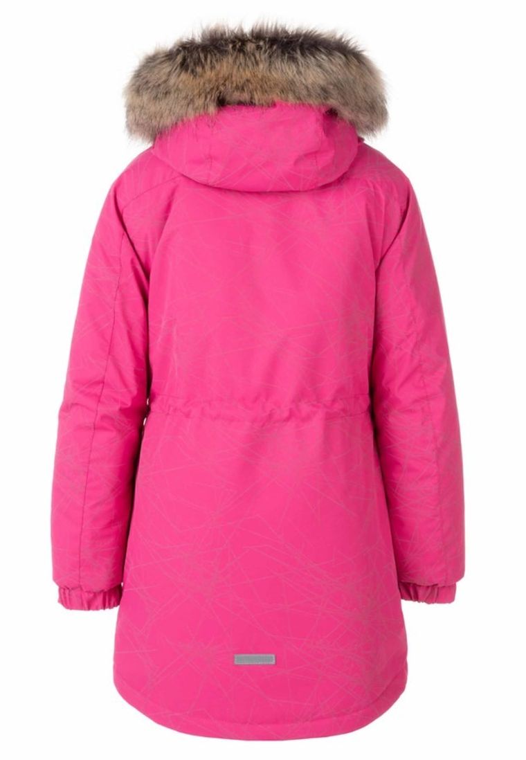 Kurtka dziewczęca z kapturem, różowa, Lenne
