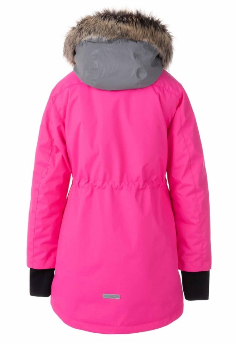 Kurtka dziewczęca z kapturem, różowa, Lenne