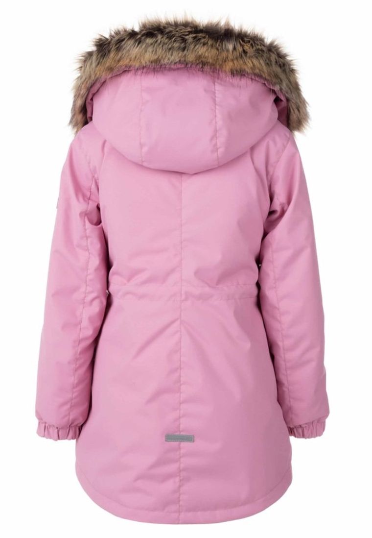 Kurtka dziewczęca z kapturem, różowa, Lenne