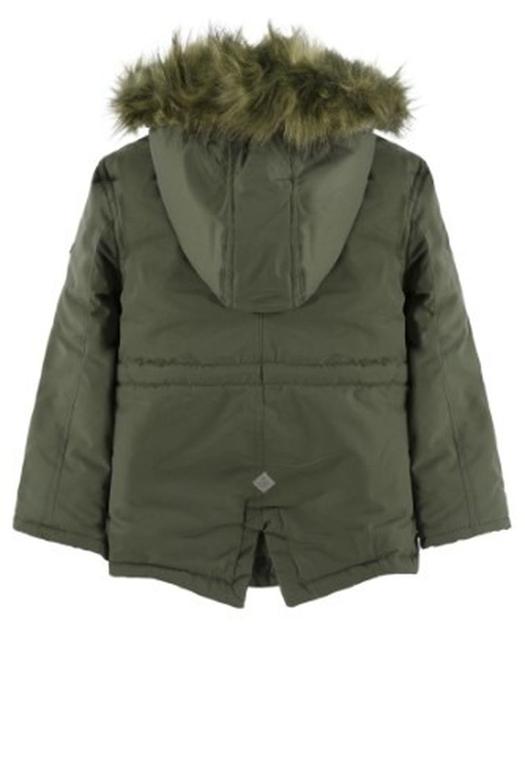 Kurtka dziewczęca z kapturem, zielona, Kanz