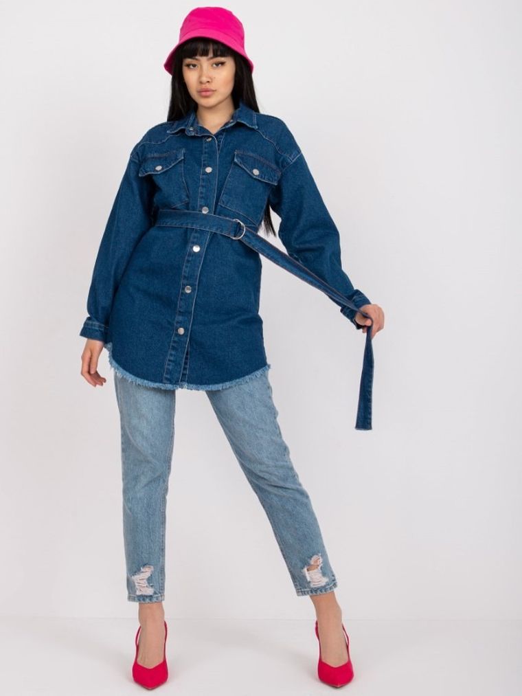 Kurtka jeansowa damska, denim, Rue Paris