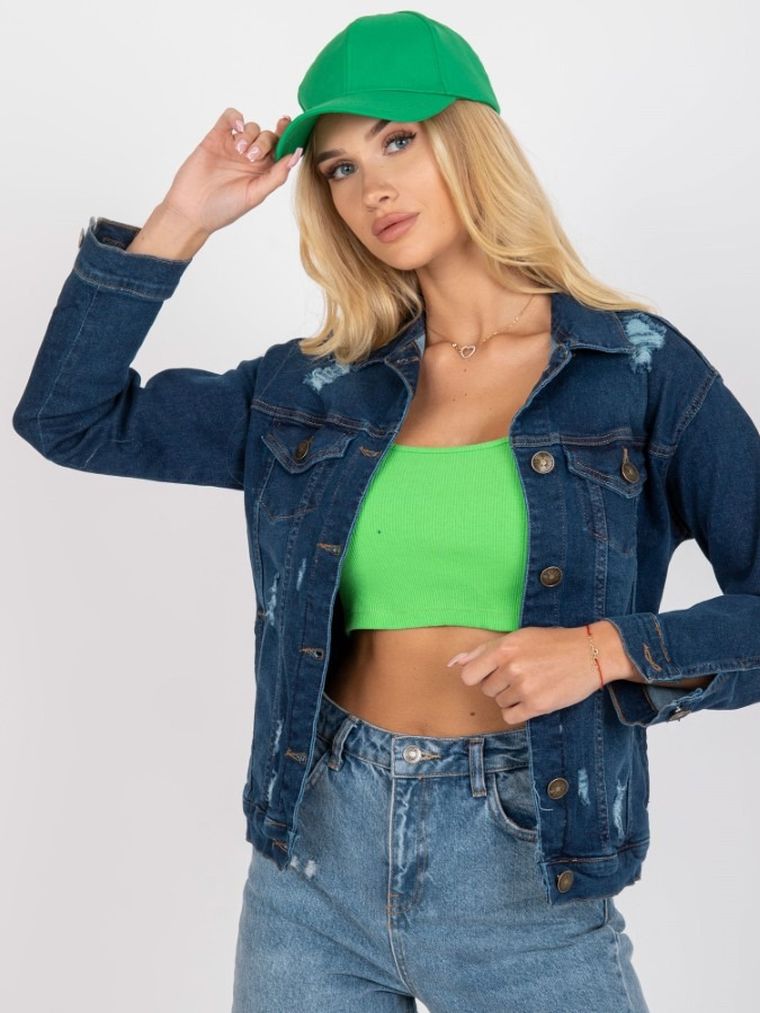 Kurtka jeansowa damska, denim, Rue Paris