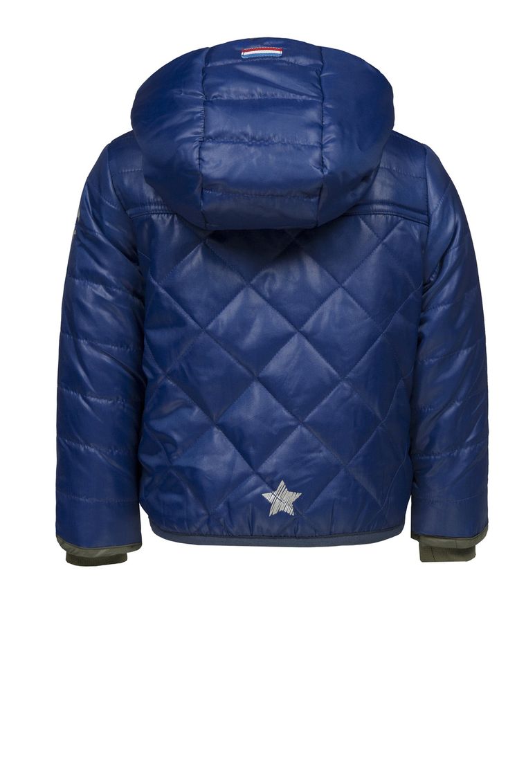 Kurtka jesienna chłopięca z kapturem, niebieska, Lief