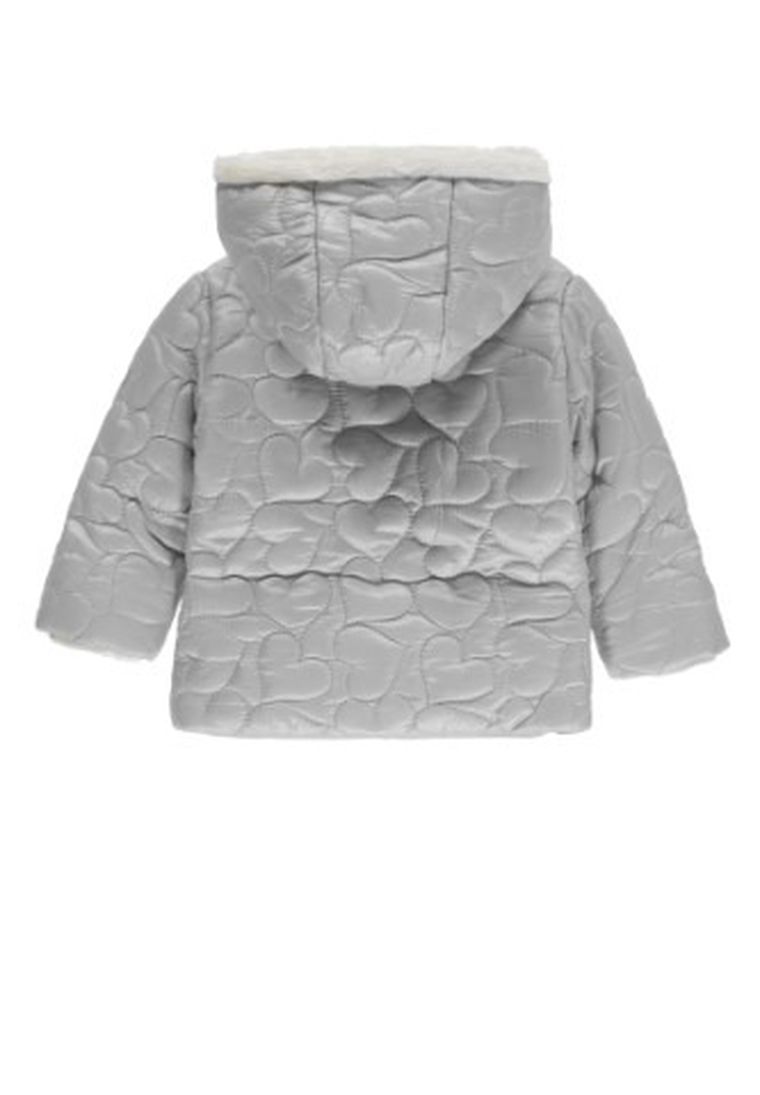 Kurtka jesienna dziewczęca z kapturem, szara, Kanz