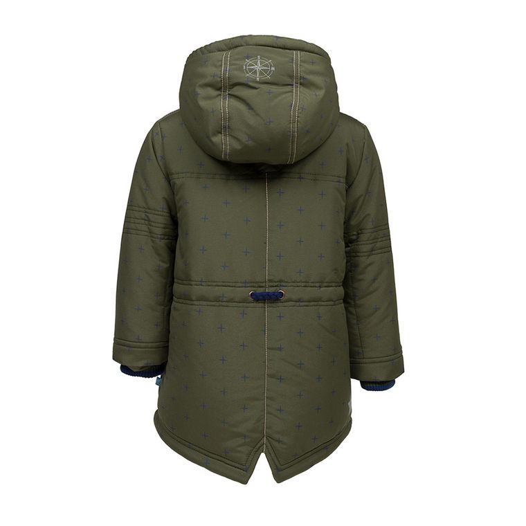 Kurtka jesienno-zimowa chłopięca z kapturem, zielona, Lief