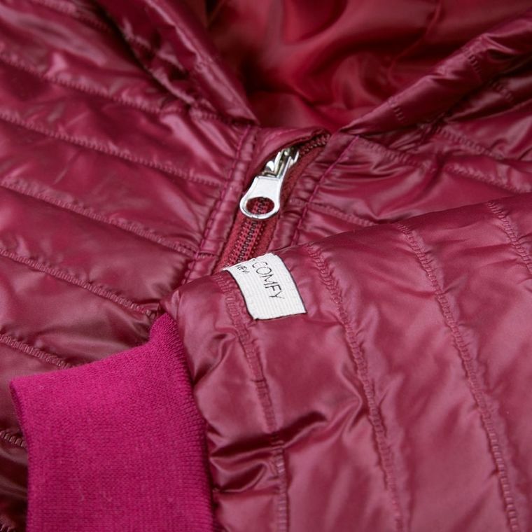 Kurtka niemowlęca z kapturem, bordowa, Eevi