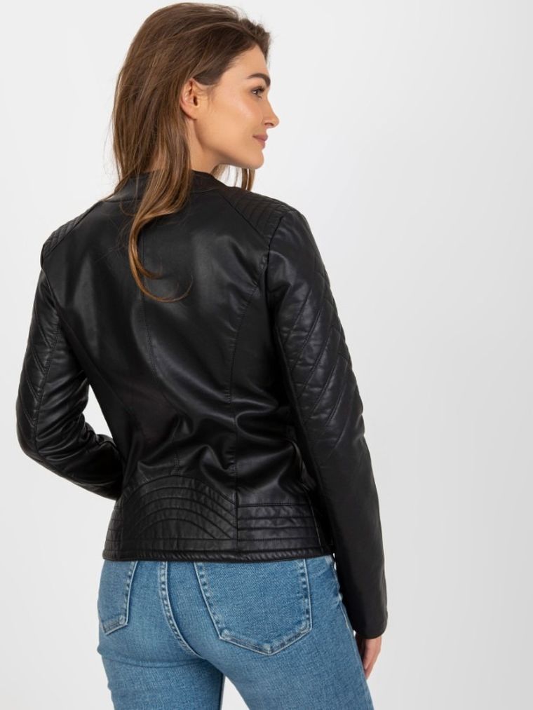 Kurtka ramoneska damska, czarna, Factory Price