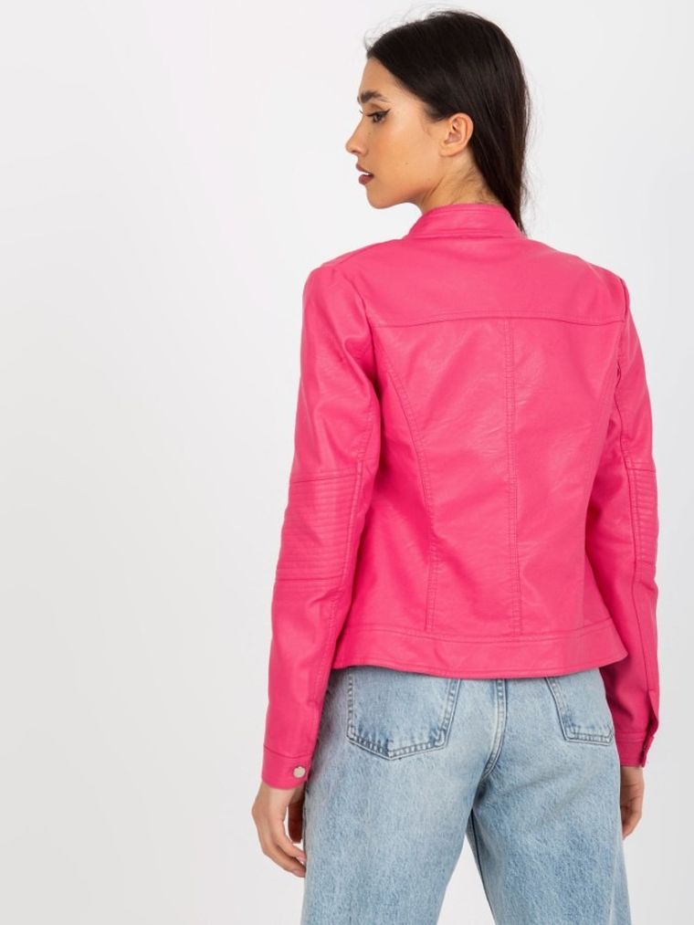 Kurtka ramoneska damska, różowa, Factory Price