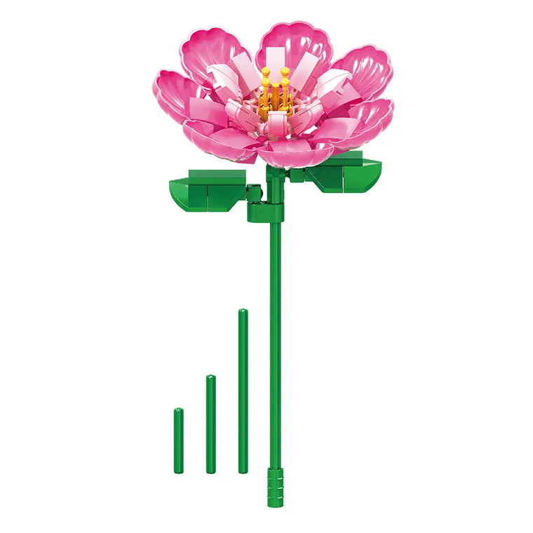 Kwiaty, klocki konstrukcyjne