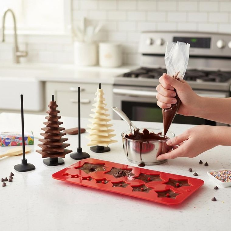 La Cucina, forma do czekolady, silikonowa, choinka, 9 elementów