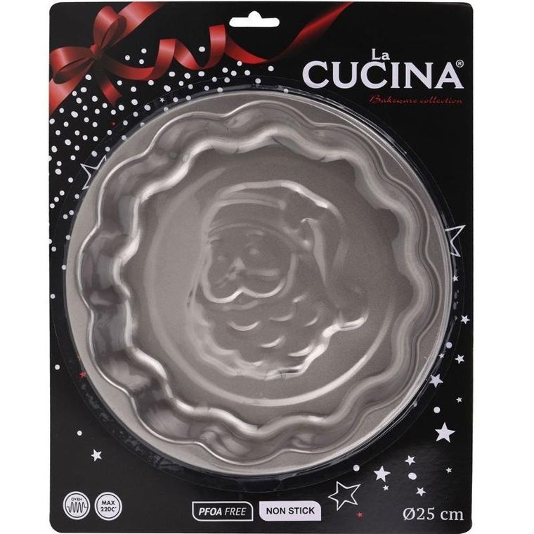 La Cucina, forma do pieczenia z motywem świętego Mikołaja, ø 25 cm