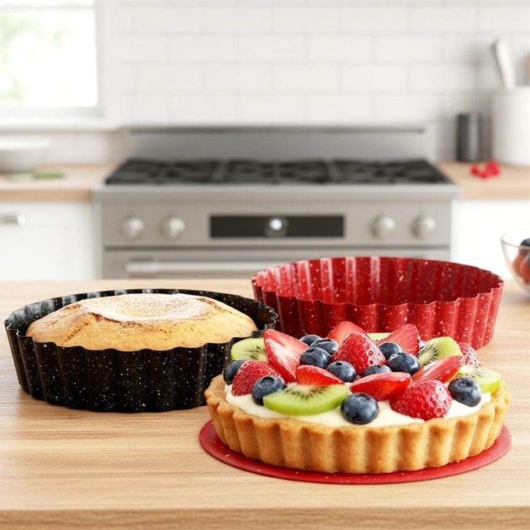 La Cucina, forma do tarty, granitowa z wyjmowanym dnem, 12 cm, 2 szt.