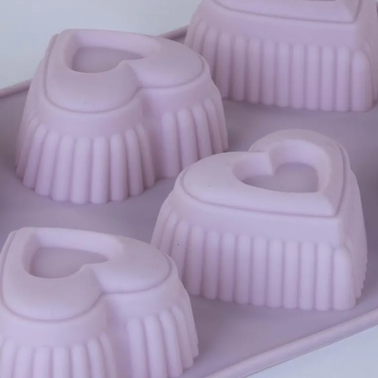 La Cucina, liliowa silikonowa forma na muffiny, 27-17 cm