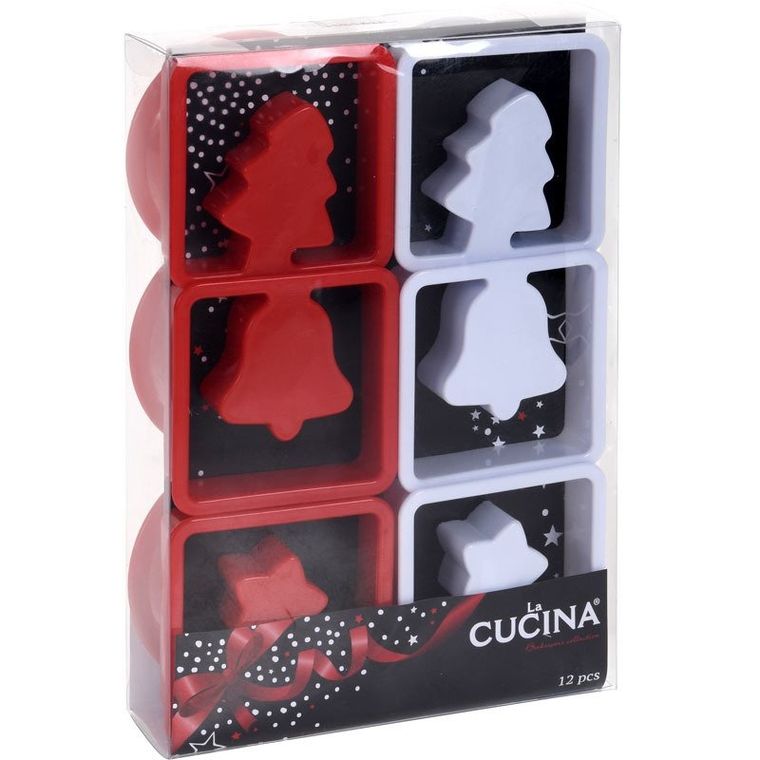 La Cucina, wykrawaczki do ciastek, Boże Narodzenie, 12 szt.