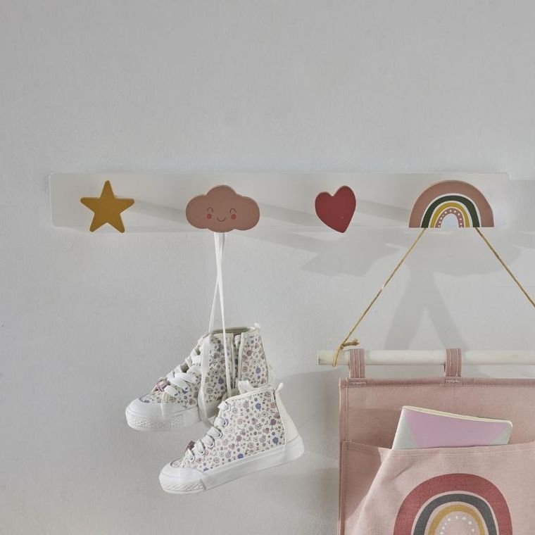 La Factory, Head in the clouds, wieszak na ubranka dla dzieci, 60-8-7 cm