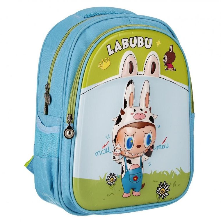 Labubu, plecak dla przedszkolaka 3D, niebieski