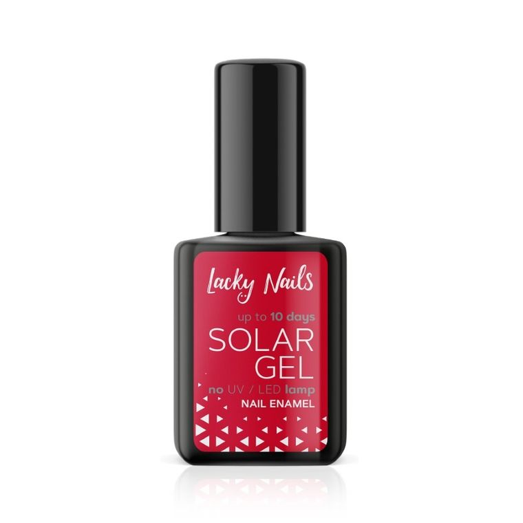 Lacky Nails, Solar Gel, lakier do paznokci, 11 Crimson, 10 ml