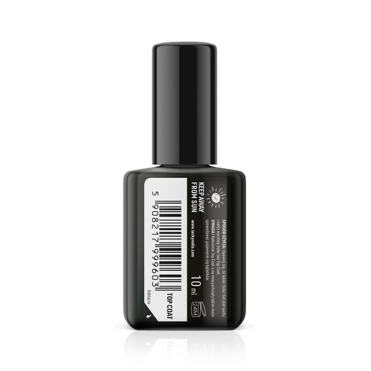 Lacky Nails, Solar Gel, top coat, 10 ml