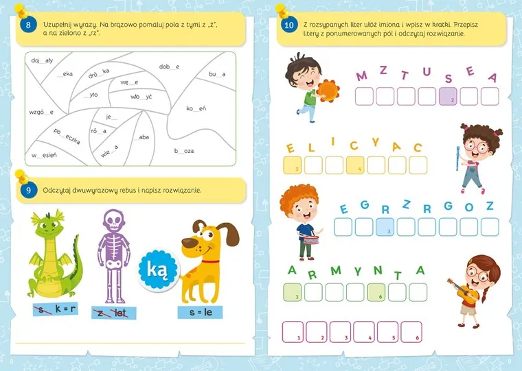 Łamigłówki ortograficzne. Zadania dla uczniów