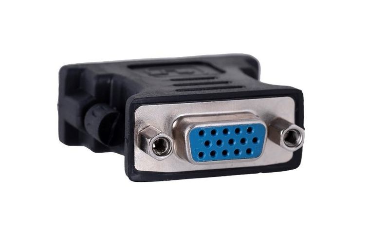 Lanberg, adapter, AD-0012-BK, DVI-I, Dual link M - D-Sub, VGA F, czarny