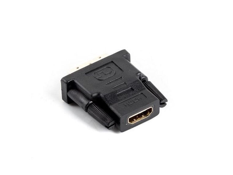 Lanberg, adapter, AD-0013-BK, HDMI F - DVI-D M, czarny