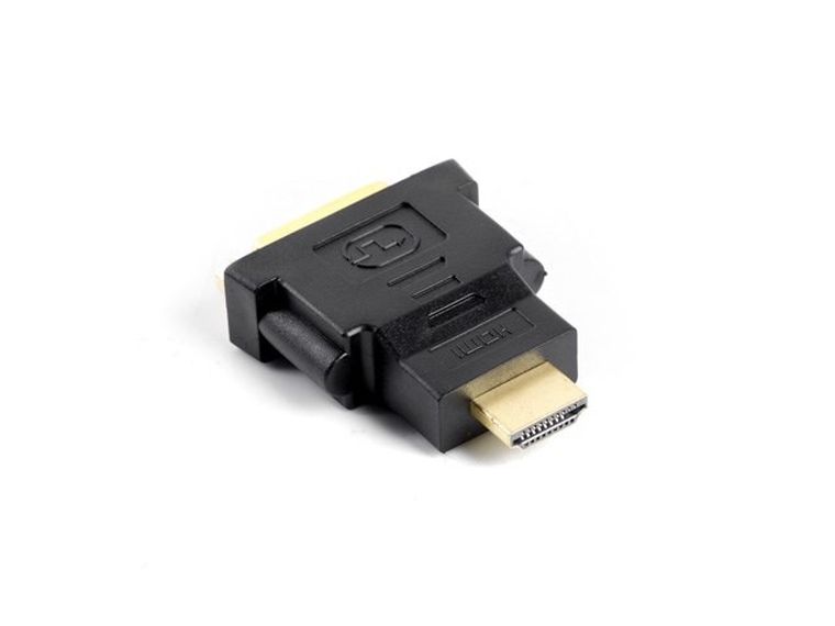 Lanberg, adapter, AD-0014-BK, HDMI M - DVI-I F, czarny