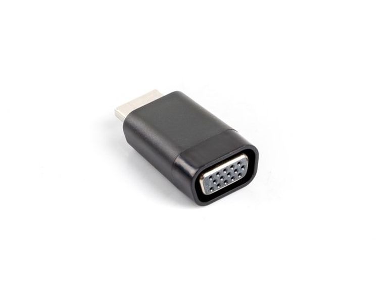 Lanberg, adapter, AD-0016-BK, HDMI M - D-Sub (VGA) F, czarny