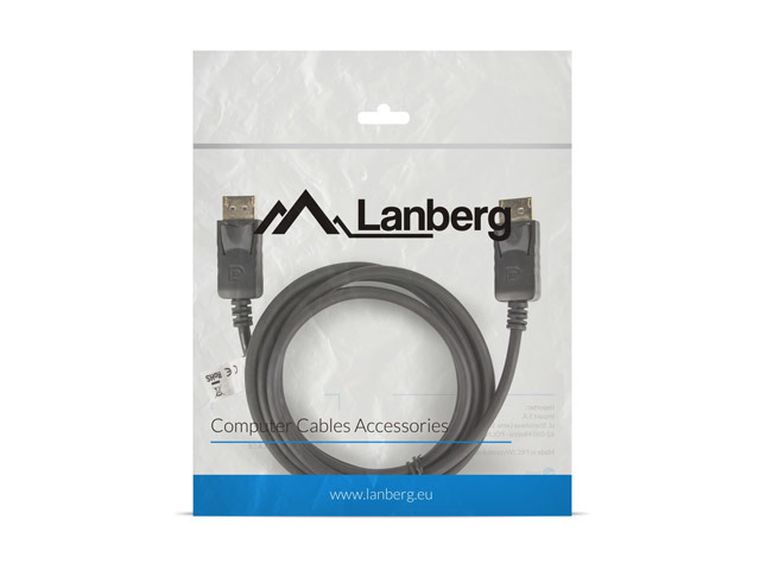 Lanberg, kabel Ca, dpdp, 10cc, 0018, bk DisplayPort, czarny, 1,8 m