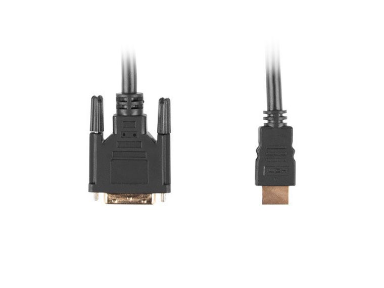 Lanberg, kabel, CA-HDDV-10CC-0030-BK, HDMI, M-Dvi-d 18+1 M, 3m, czarny