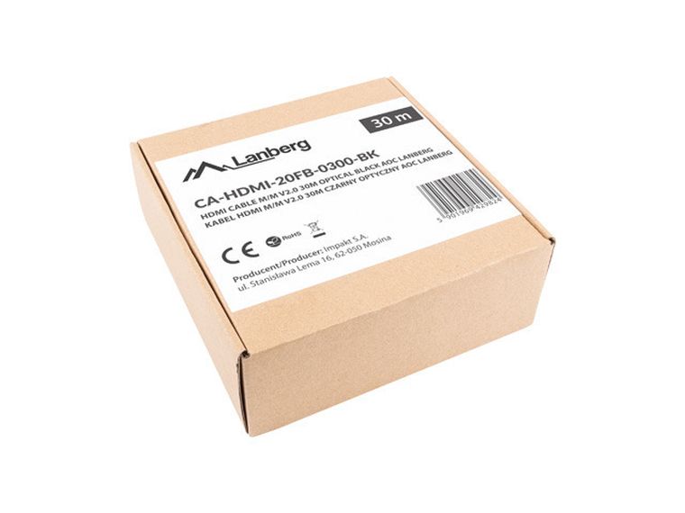 Lanberg, kabel HDMI M/m V2.0, 30m, optyczny AOC